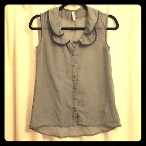 Vintage inspired blue blouse XS/TP